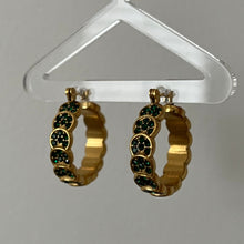 Load image into Gallery viewer, Millie Hoops (Green OR Clear)
