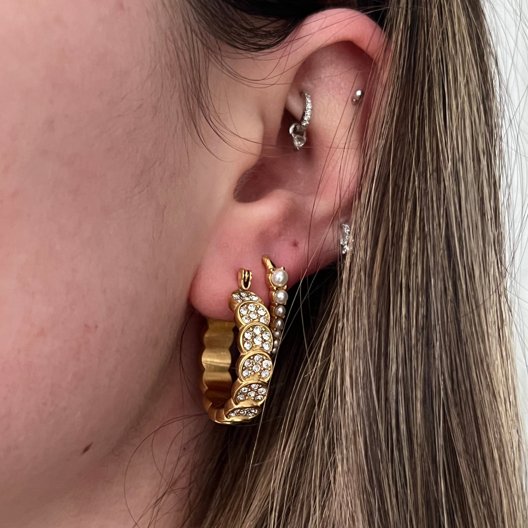 Millie Hoops (Green OR Clear)